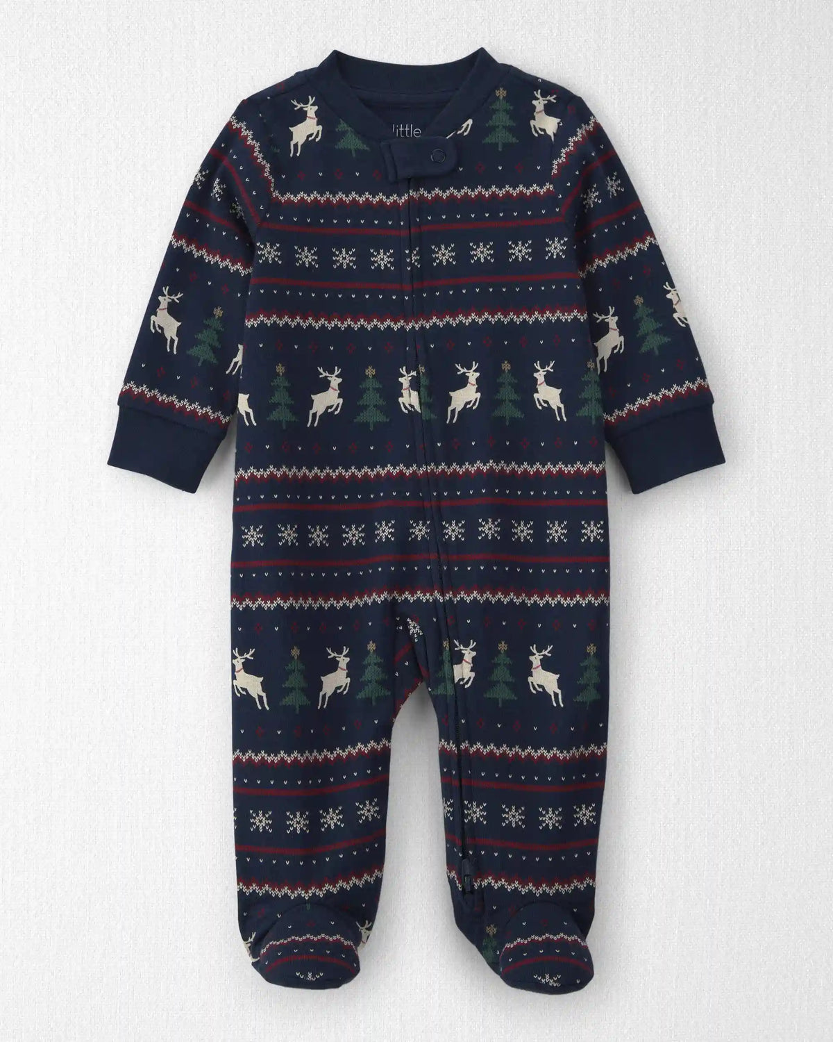 Baby Organic Cotton Fair Isle Sleep & Play Pajamas