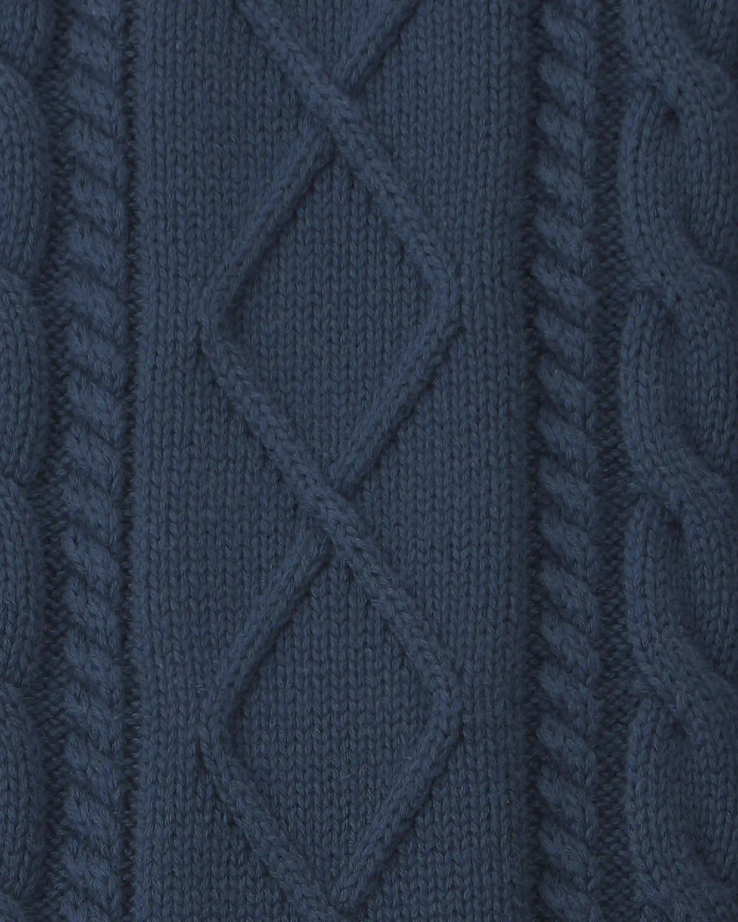 Baby Boy Organic Cotton Cable Knit Overalls