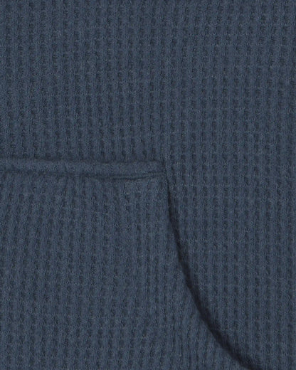 Baby Boy Recycled Teddy Fleece Waffle Knit Hooded Jacket Made with Organic Cotton