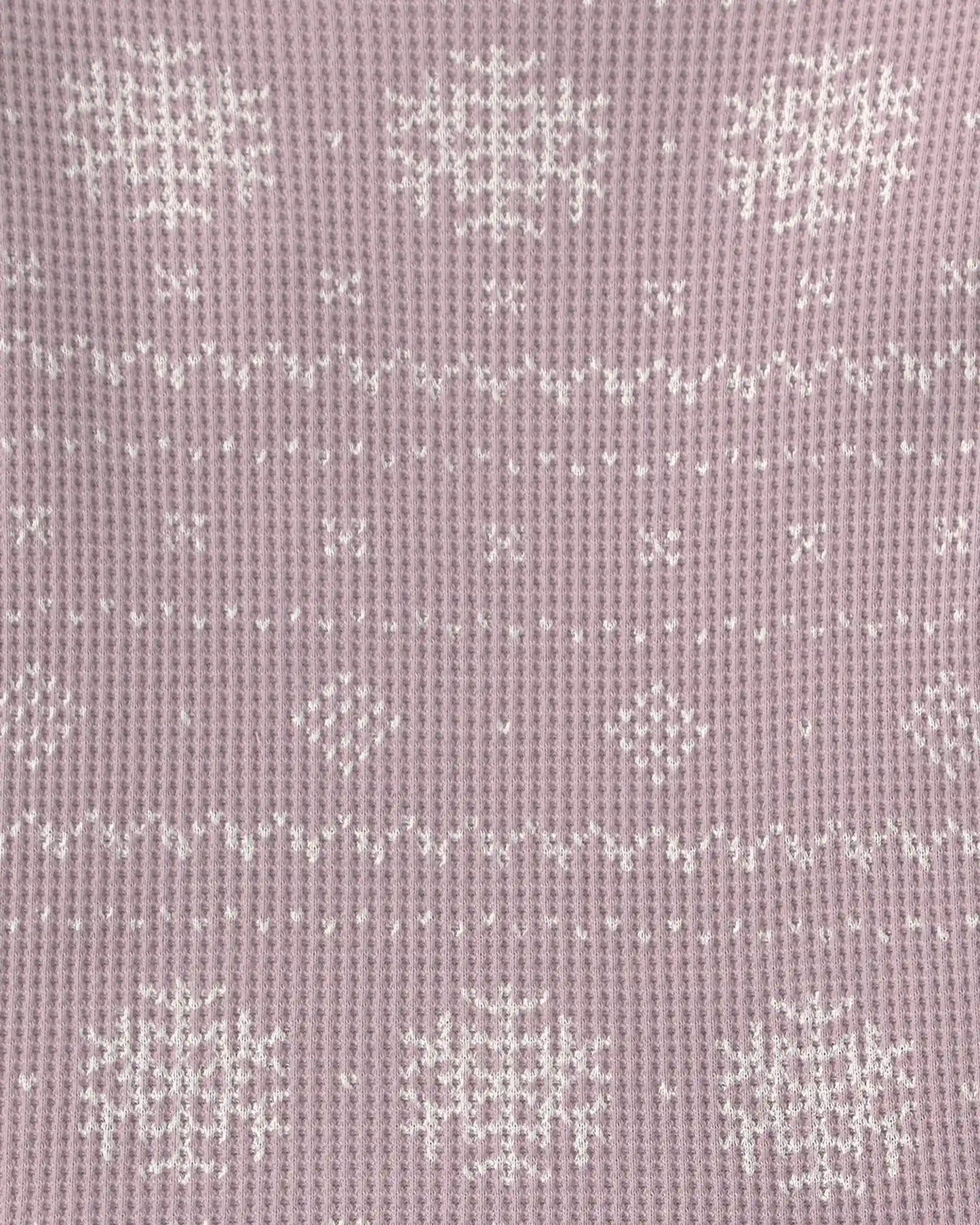 Baby Girl 2-Piece Fair Isle Waffle Knit Pajamas Made with Organic Cotton