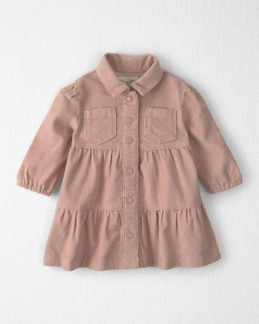 Baby Girl Organic Cotton Corduroy Dress