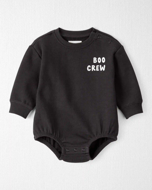 Baby Organic Cotton 'Boo Crew' French Terry Bubble