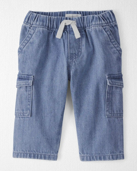 Baby Organic Cotton Denim Cargo Pants