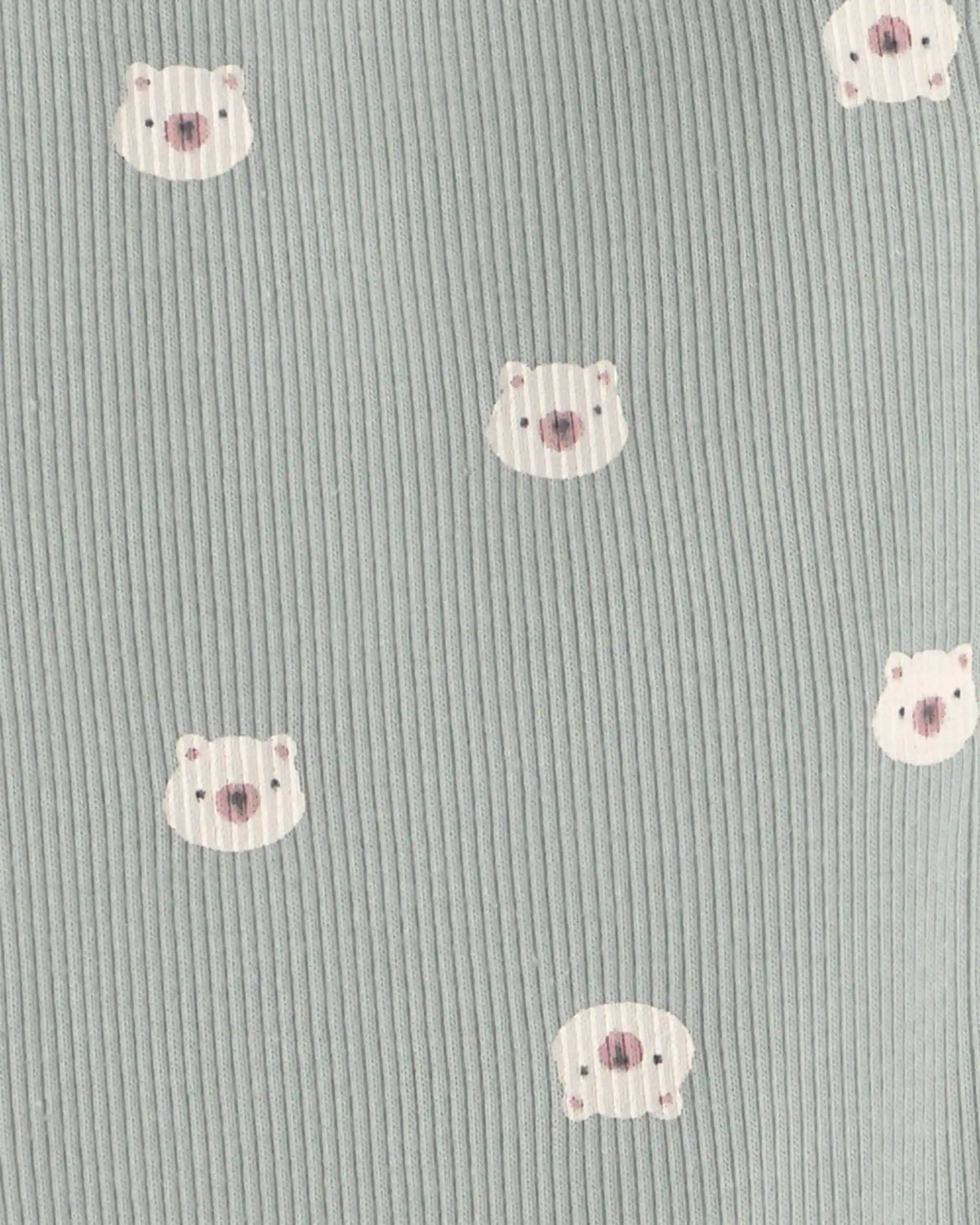 Baby Girl 2-Pack Bear Pull-On Pants - Cream/Green