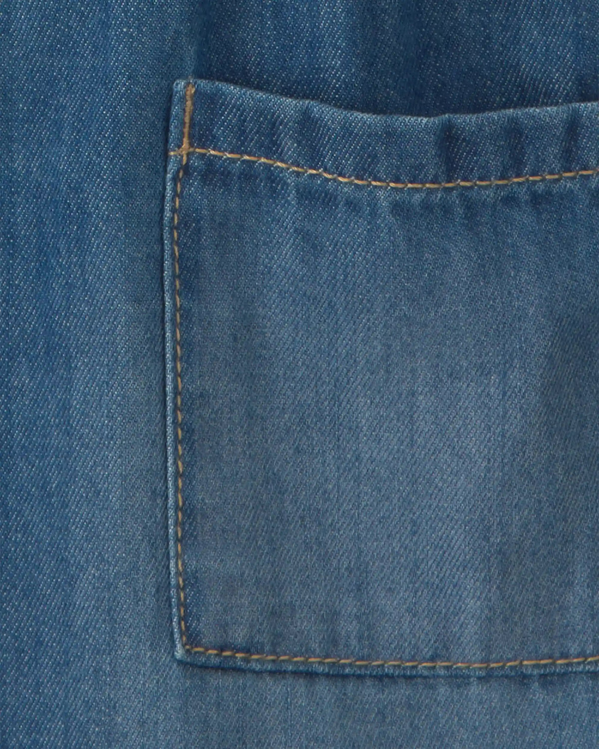 Baby Girl Denim Long-Sleeve Dress - Medium Wash