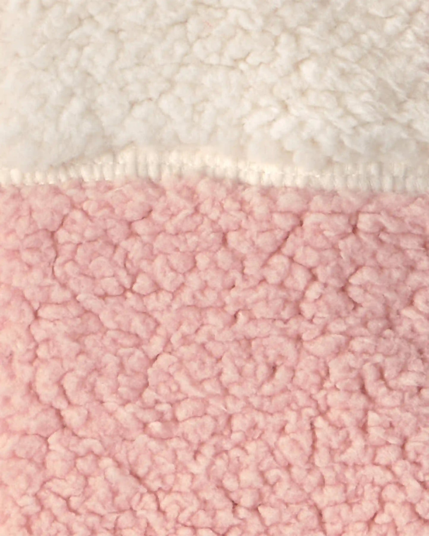 Baby Girl 3-Piece Color Block Teddy Fleece Layering Set - Pink
