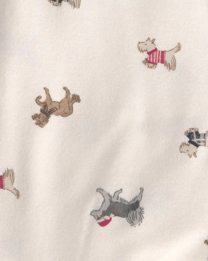 Baby Dog PurelySoft™ 2-Way Zip Sleep & Play Pajamas - Cream
