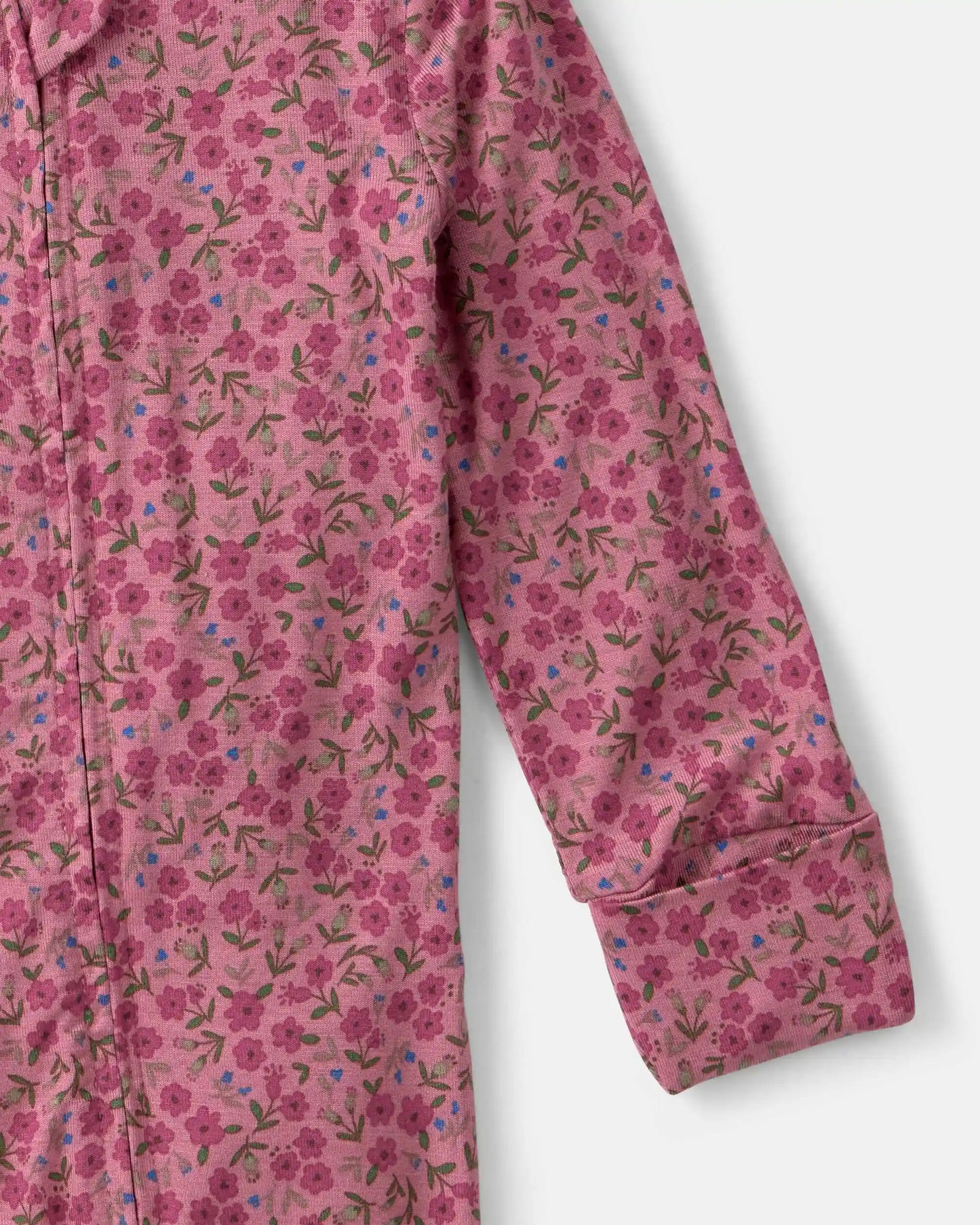 Baby Girl Floral PurelySoft™ 2-Way Zip Sleep & Play Pajamas - Pink