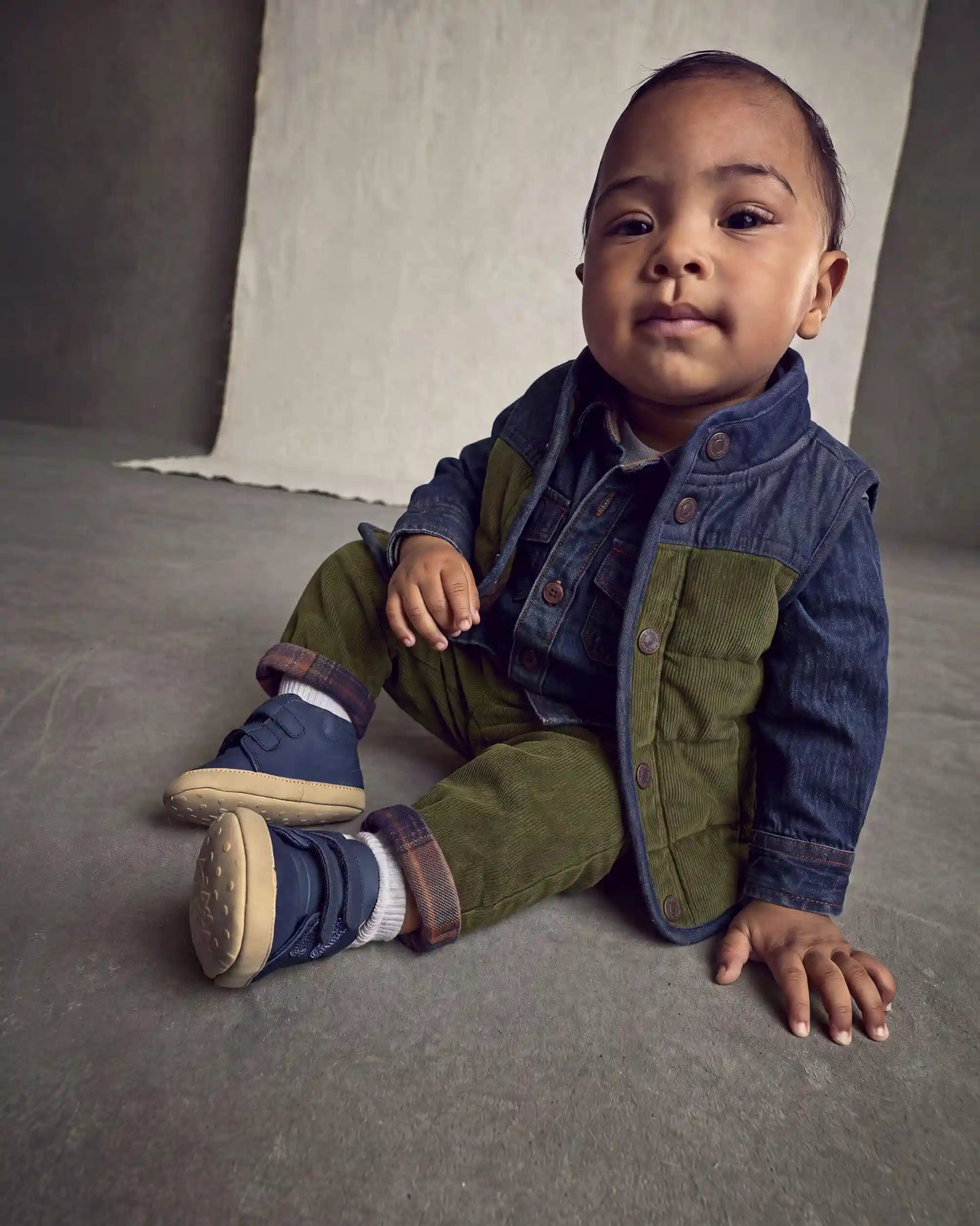 Baby Boy Corduroy Pants - Olive Green