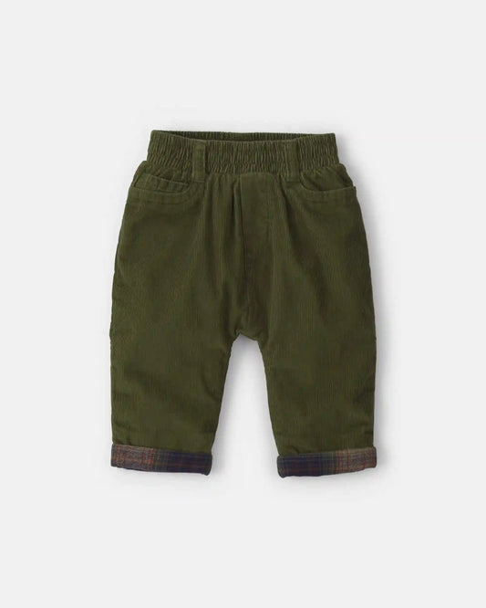 Baby Boy Corduroy Pants - Olive Green