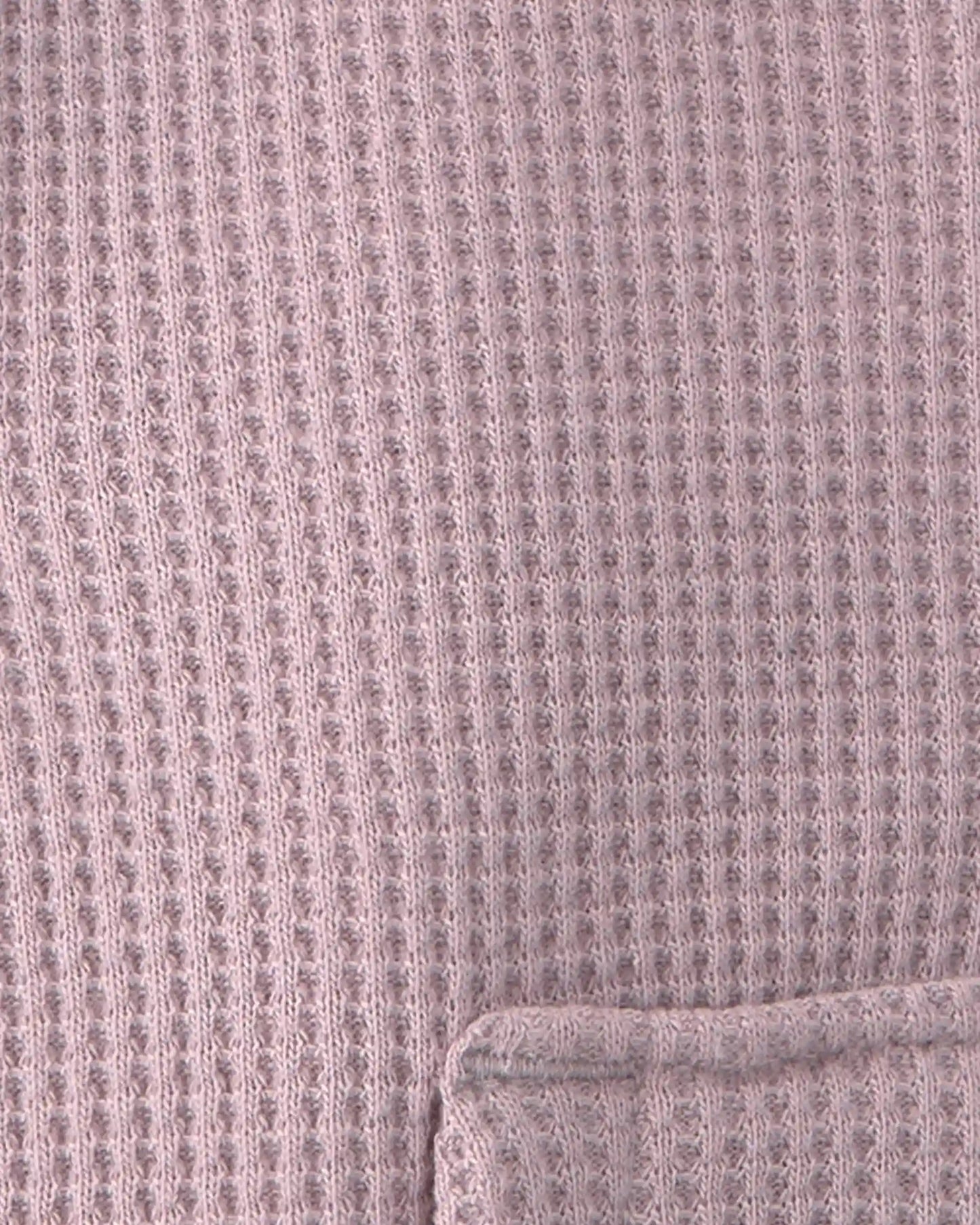 Baby Girl Recycled Teddy Fleece Waffle Knit Hooded Jacket Made with Organic Cotton