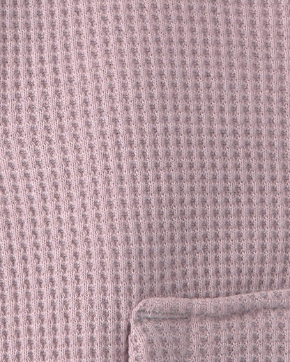 Baby Girl Recycled Teddy Fleece Waffle Knit Hooded Jacket Made with Organic Cotton