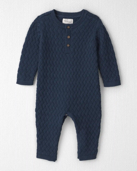 Baby Organic Cotton Sweater Knit Jumpsuit