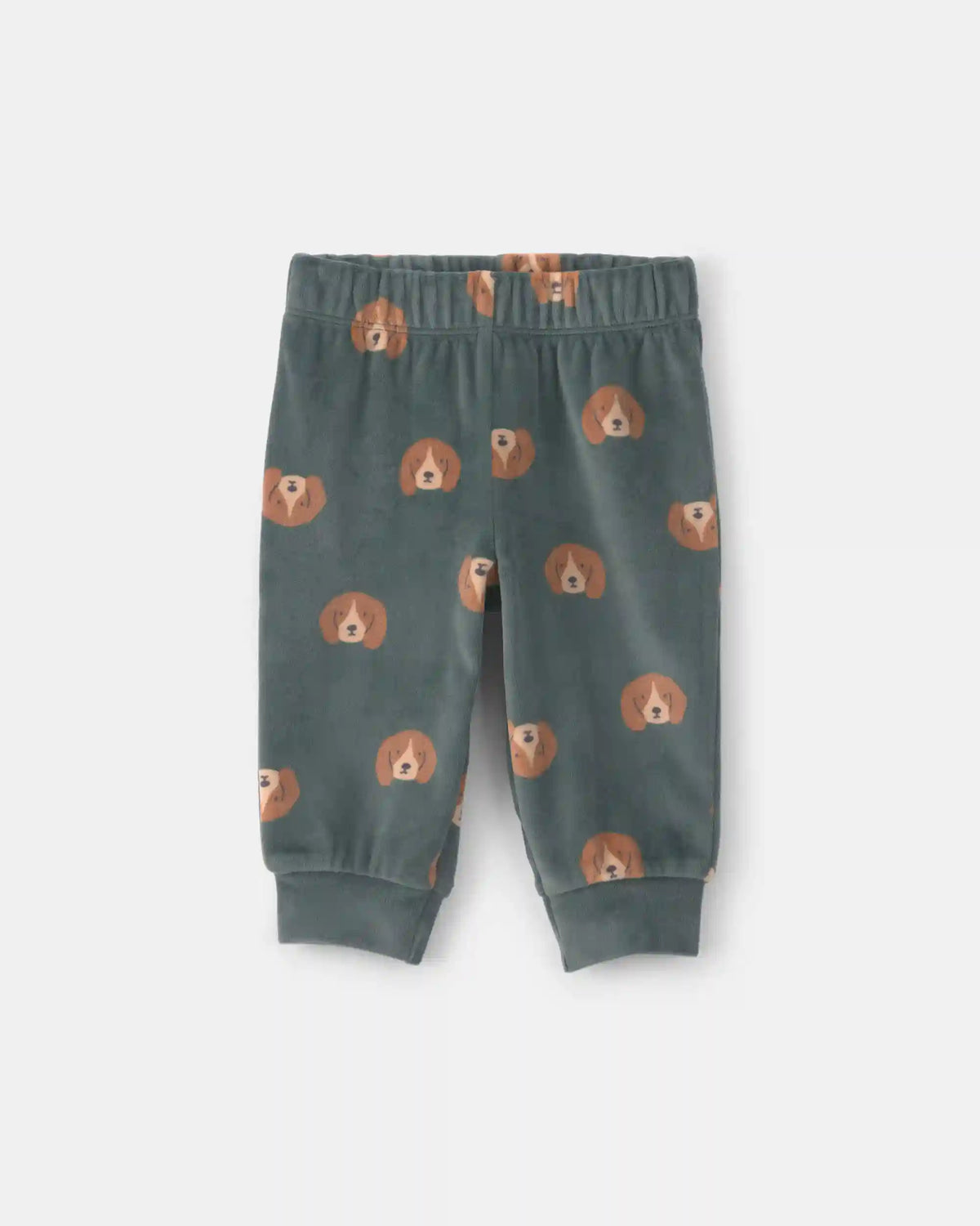 Baby Boy 3-Piece Dog Long-Sleeve Top & Pant Set - Green