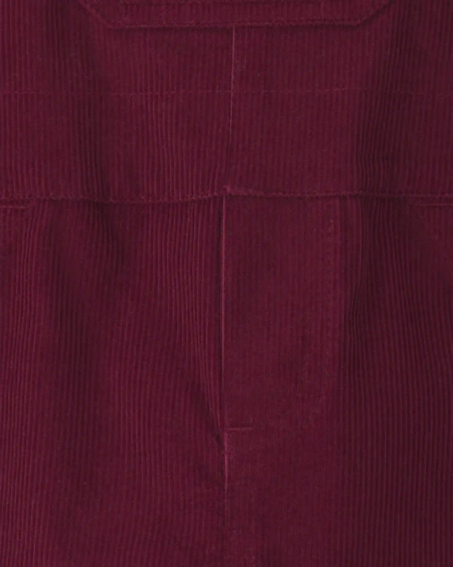 Baby Boy 2-Piece Holiday Corduroy Long-Sleeve Overall Set - Burgundy/Grey