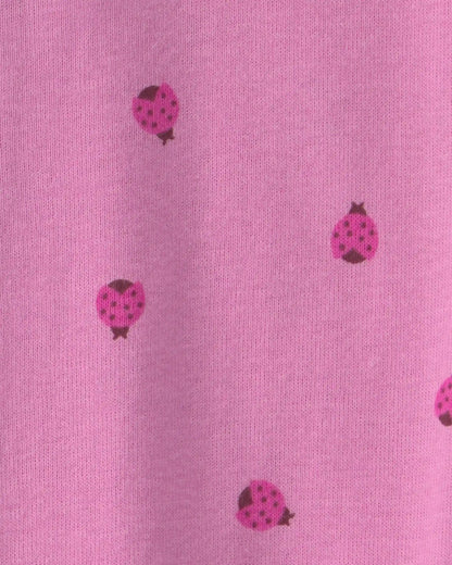Baby Girl 3-Pack Fruit 100% Cotton 1-Piece Pajama Sets - Pink/Purple