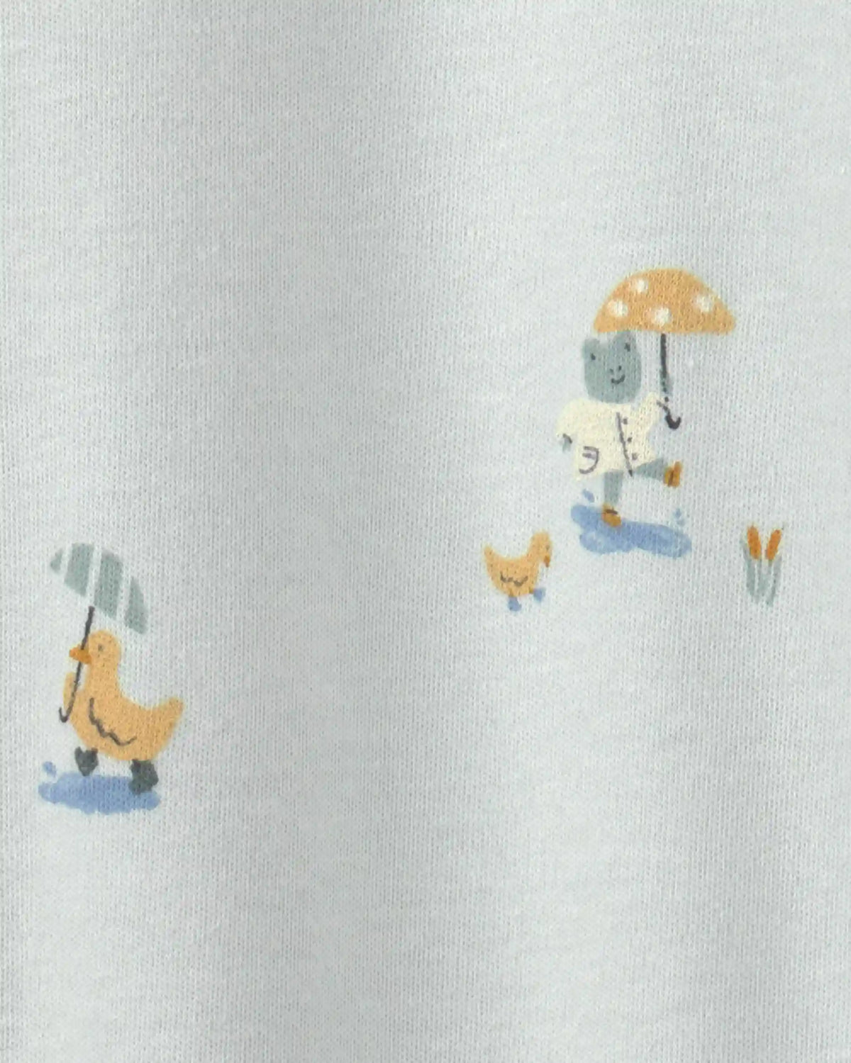 Baby 2-Way Zip Frog & Duck Cotton Sleep & Play Pajamas - Green