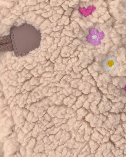 Baby Girl 3-Piece Floral Teddy Fleece Long-Sleeve Layering Set