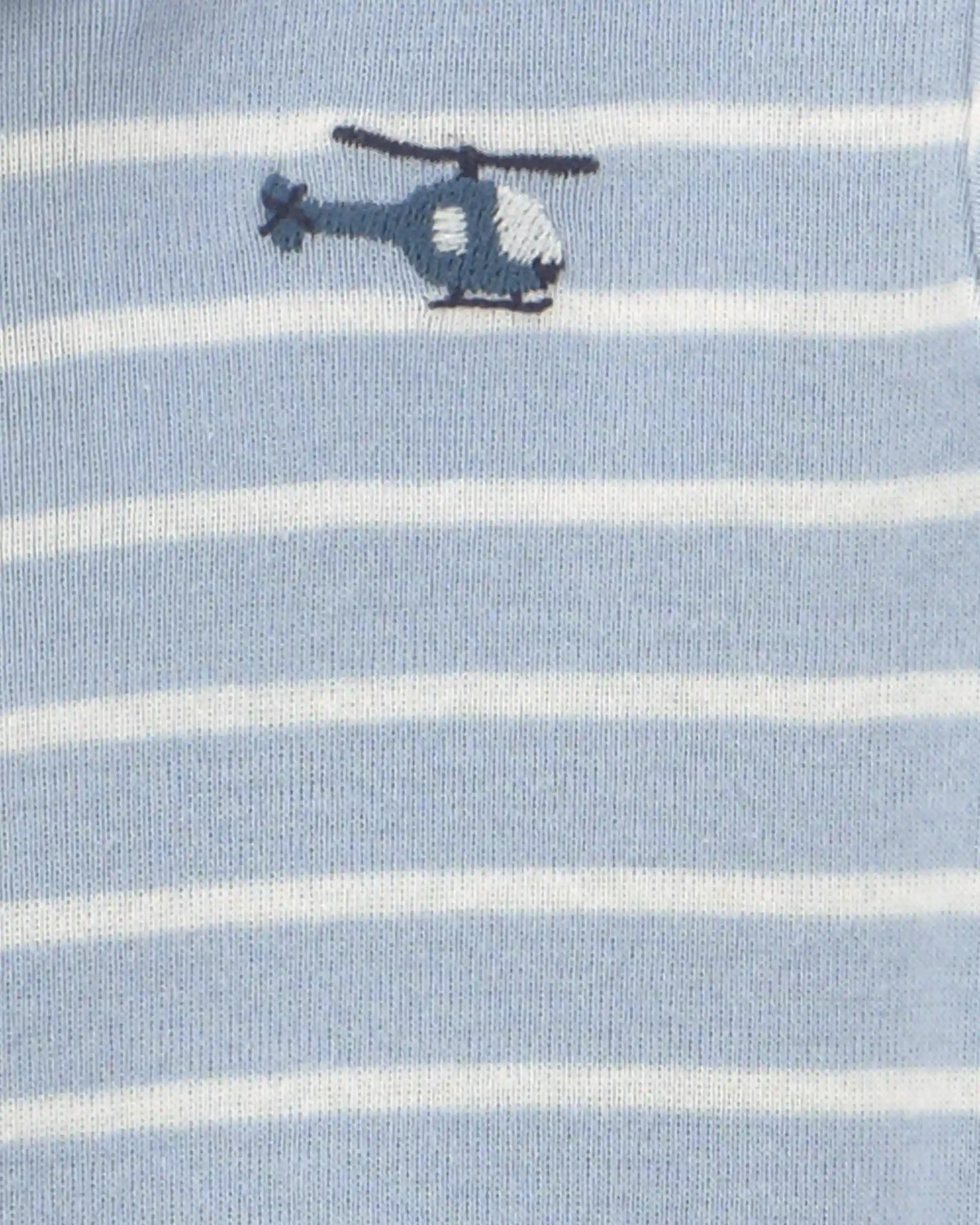 Baby Boy 2-Pack Airplane Cotton Snug Fit 1-Piece Pajama - Blue/White
