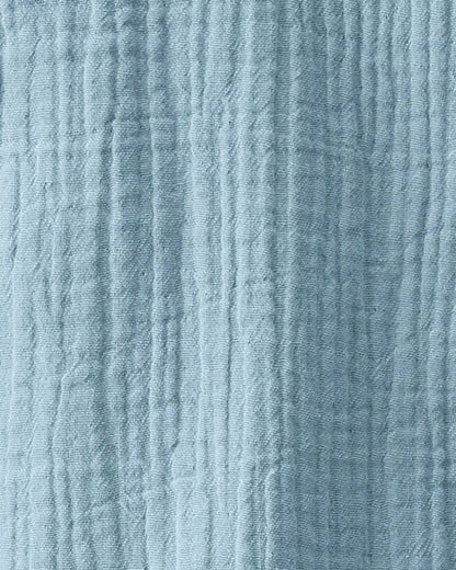 Toddler Organic Cotton Gauze Overalls - Blue