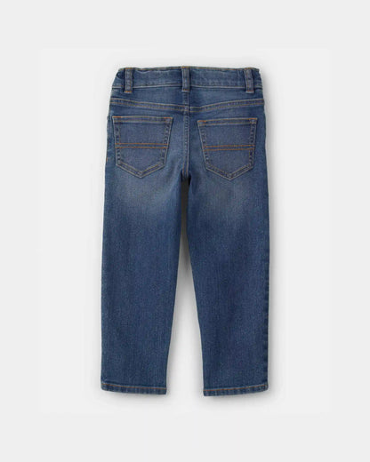 Toddler Neutral Dark Wash Straight-Leg Jeans