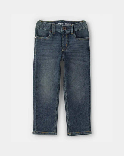 Toddler Neutral Faded Dark Wash Straight-Leg Jeans