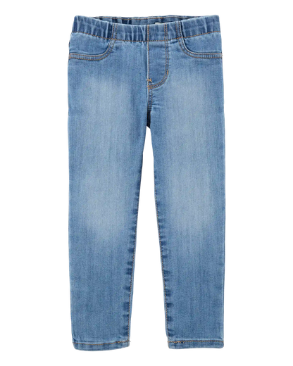 Toddler Girl Medium Wash Elastic-Waist Jeggings