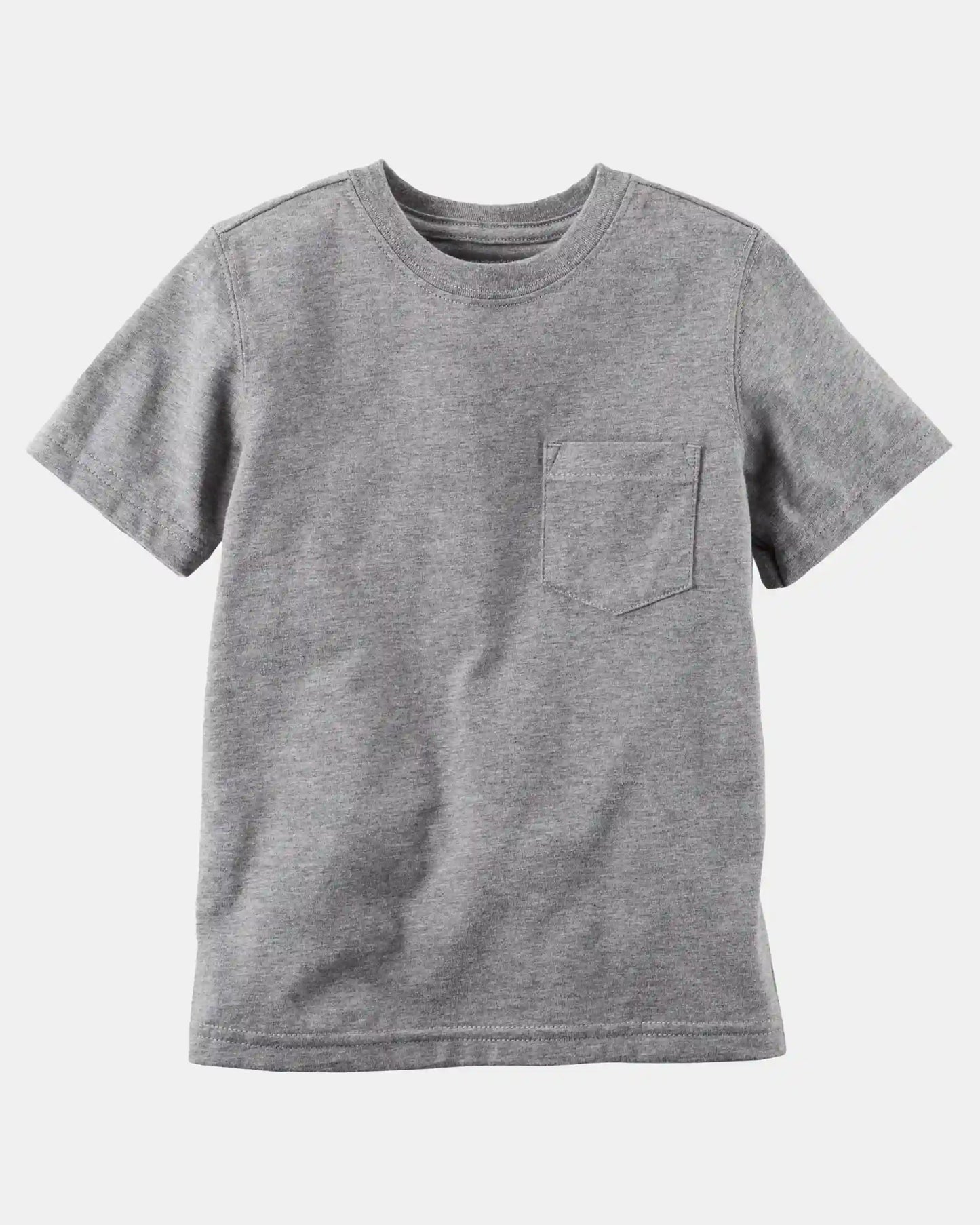 Toddler Solid Short-Sleeve Pocket Tee - Grey
