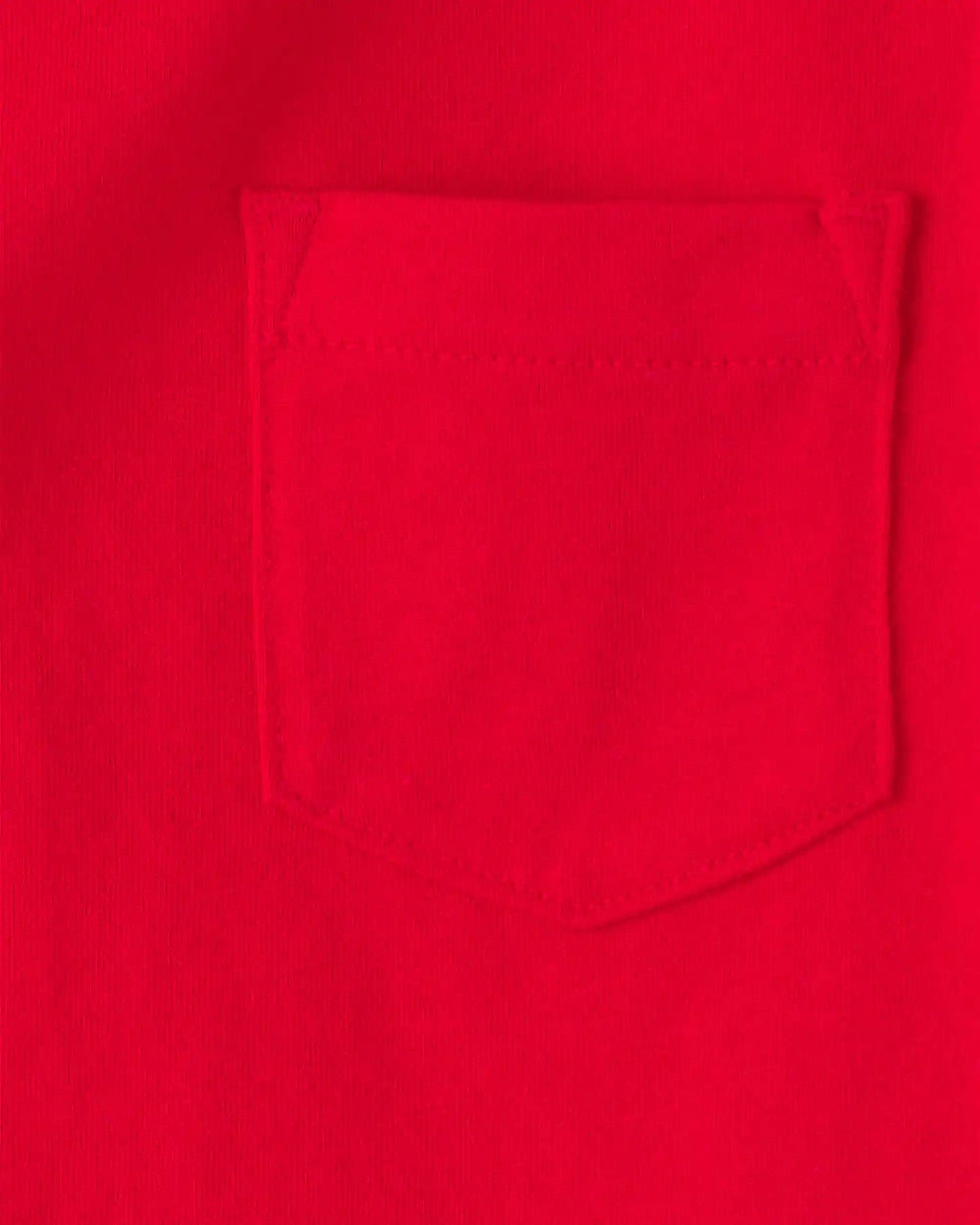 Toddler Solid Short-Sleeve Pocket Tee - Red