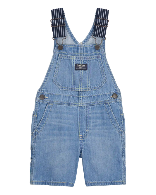 Toddler Denim Shortalls - Blue