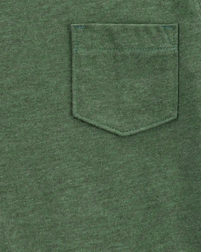 Toddler Boy Solid Short-Sleeve Tee - Green