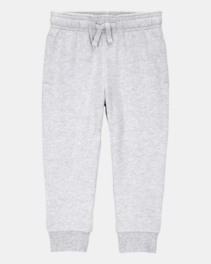 Toddler Boy Pull-On Drawstring Joggers - Grey