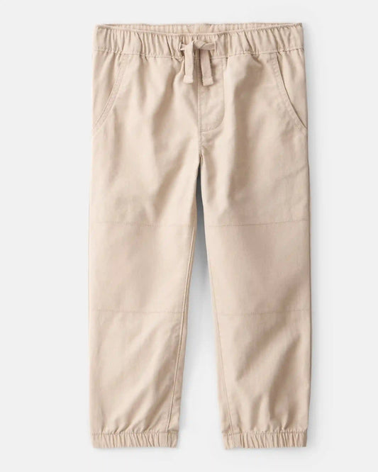 Toddler Boy Cotton Everyday Pull-On Jogger - Khaki
