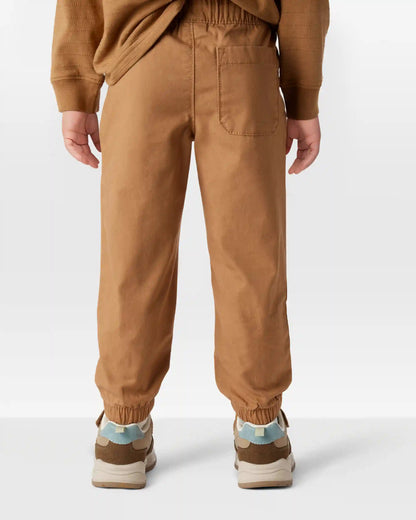Toddler Boy Cotton Everyday Pull-On Jogger - Brown