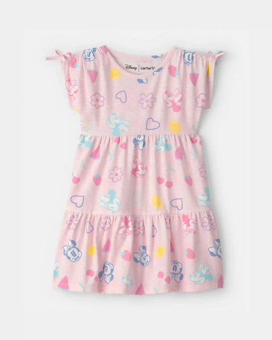 Toddler Girl Disney© Minnie Mouse Fruit Dress - Pink