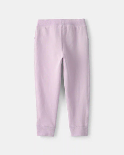 Toddler Girl Drawstring Knit Joggers - Purple