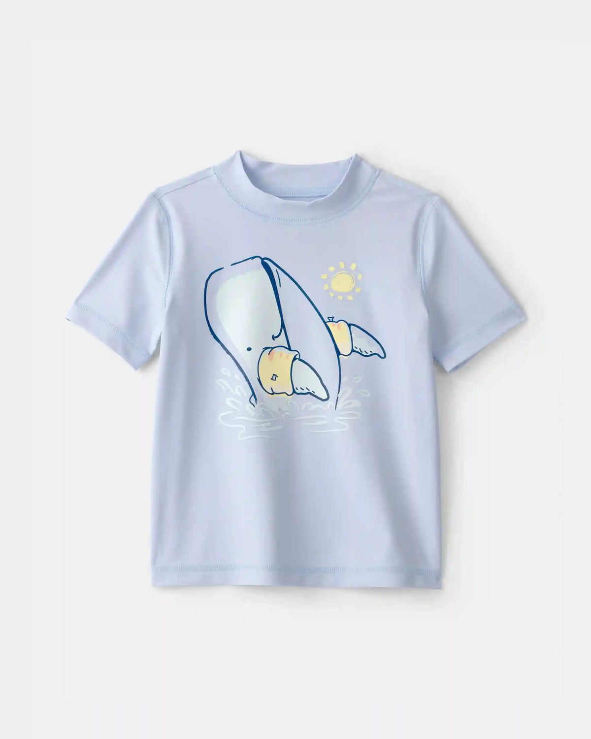 Toddler Boy Whale Short-Sleeve Rashguard - Blue