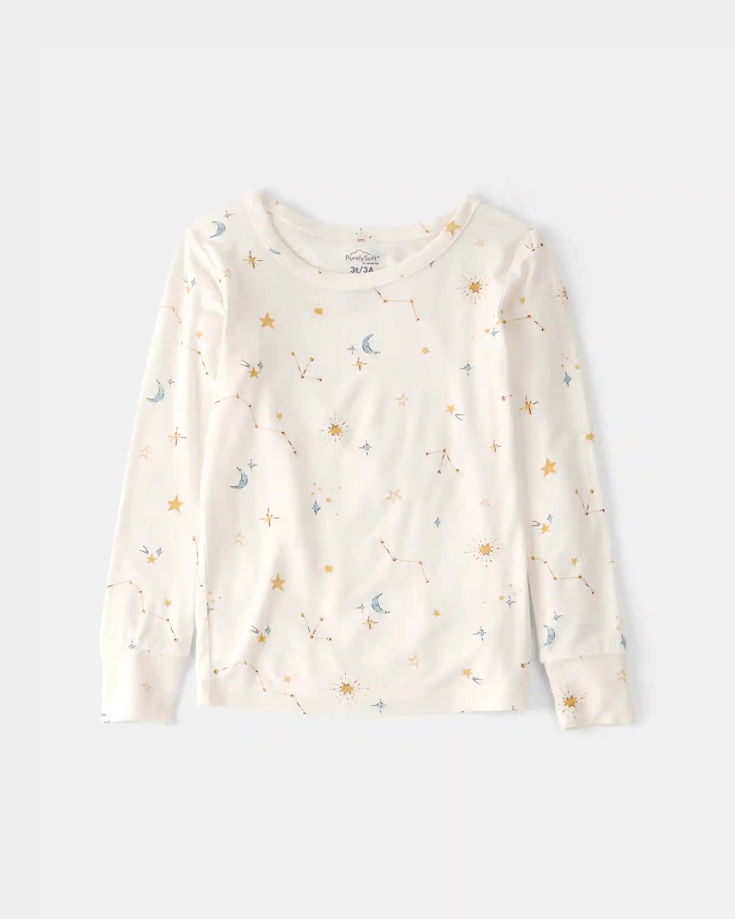 Toddler Constellation PurelySoft 2-Piece Pajama Set - Cream