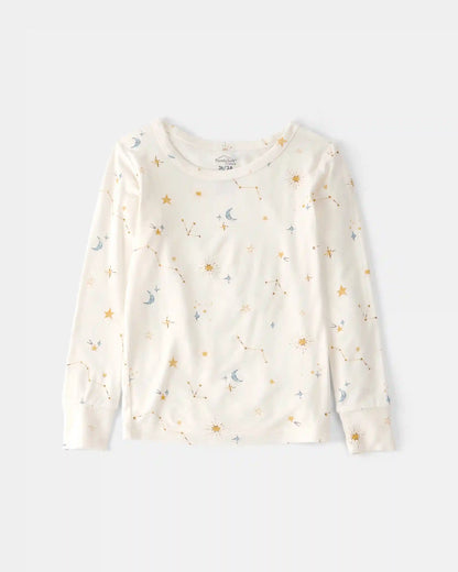 Toddler Constellation PurelySoft 2-Piece Pajama Set - Cream