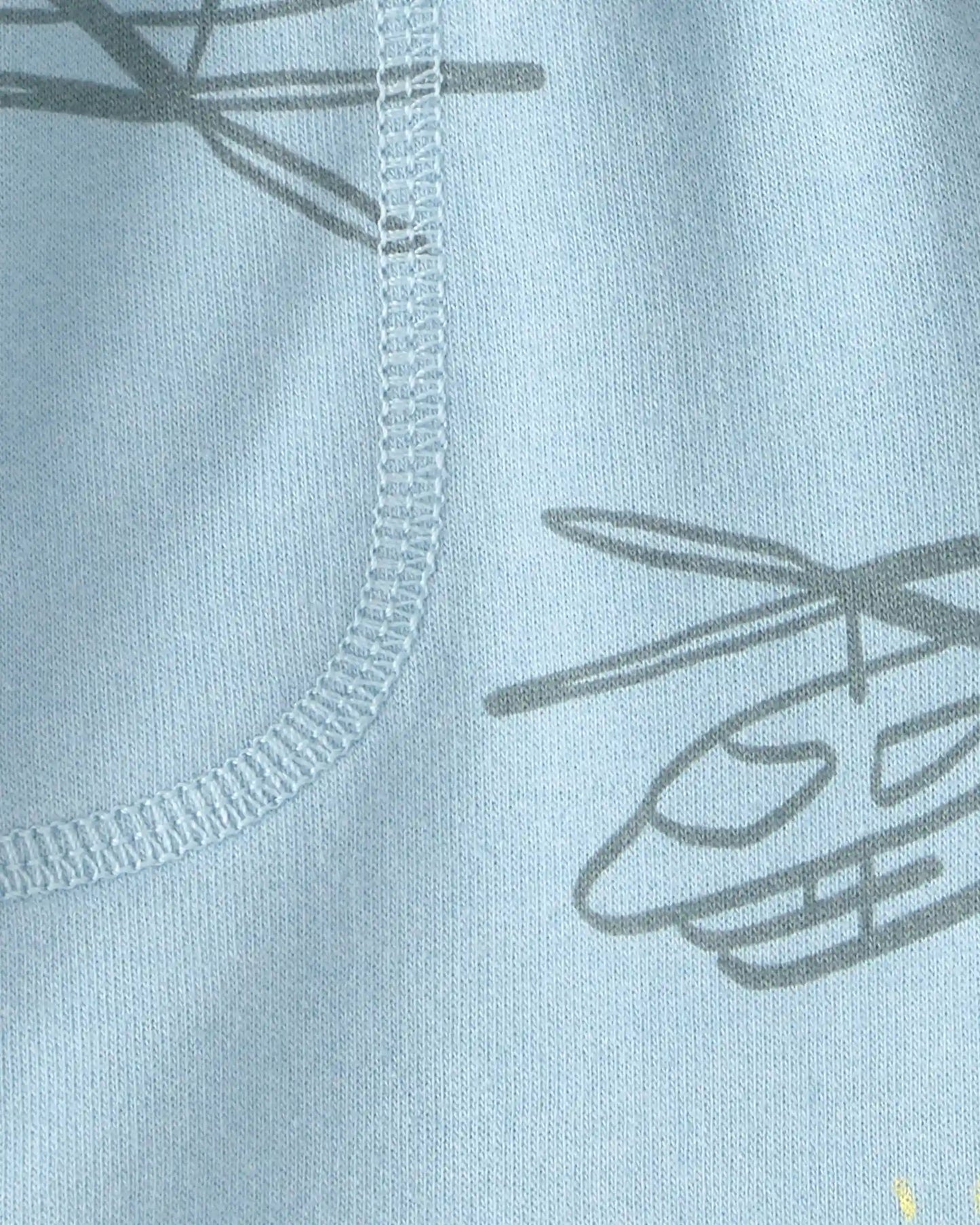 Toddler Boy Helicopter French Terry Shorts - Blue