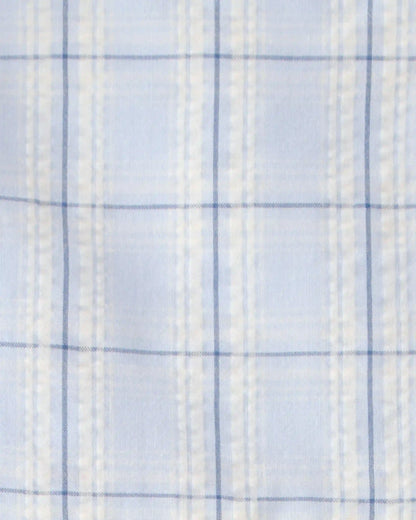 Toddler Girl Plaid Ruffle-Sleeve Dress - Blue/White