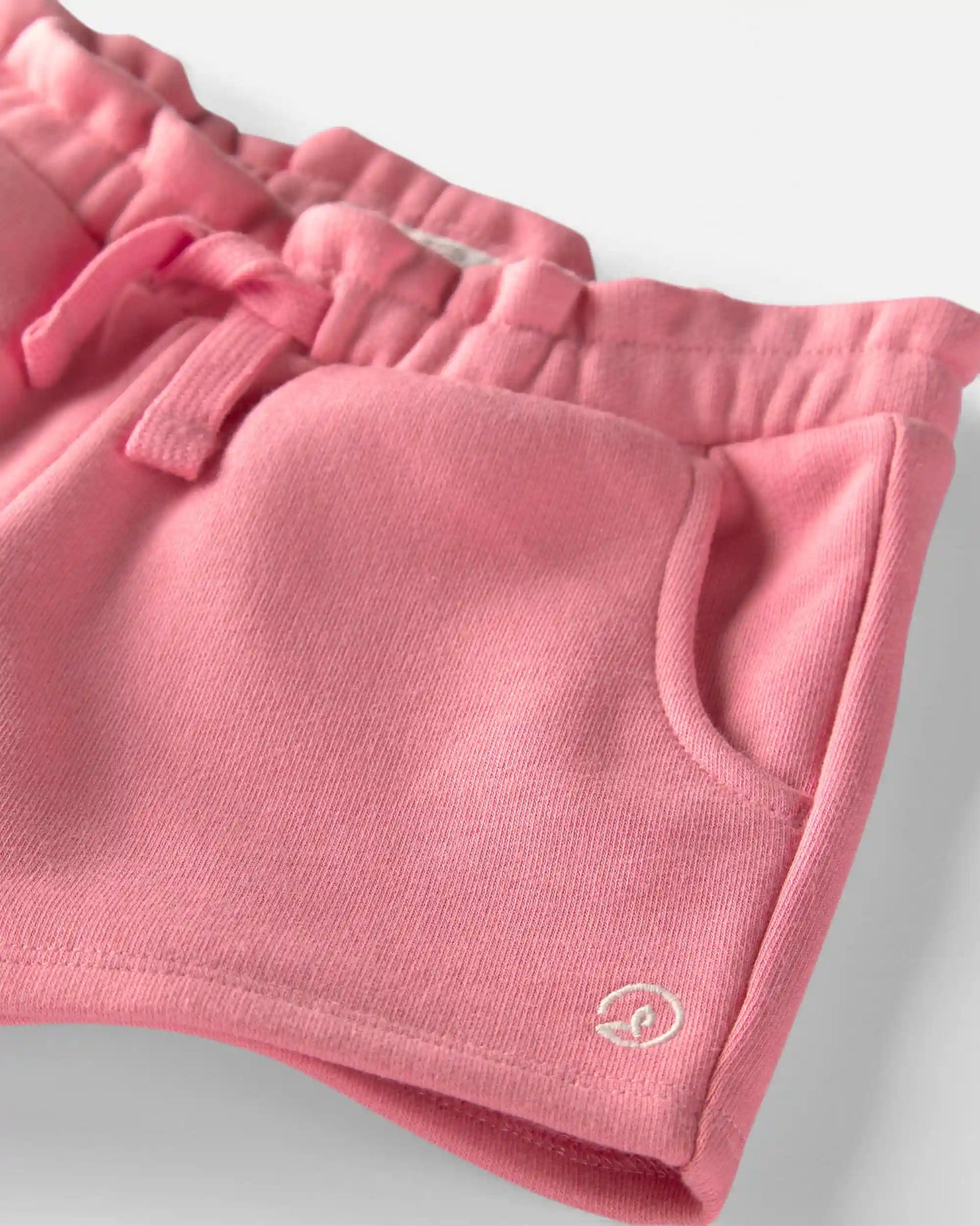 Toddler Girl French Terry Shorts Made with Organic Cotton