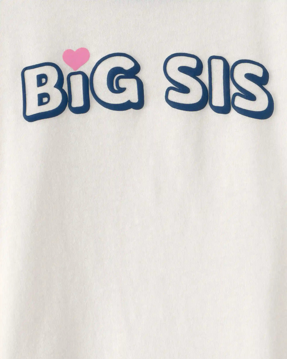 Toddler Girl 'Big Sis' Graphic Tee - Ivory