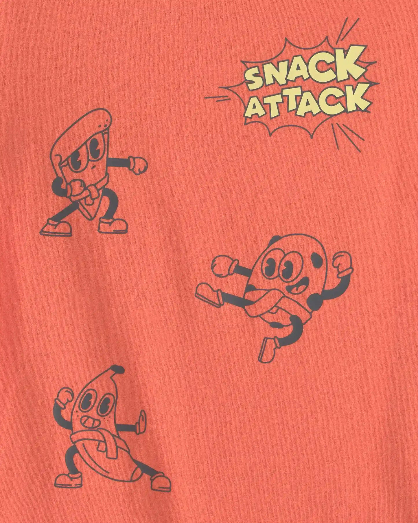 Toddler Boy Snack Attack Graphic Tee - Coral