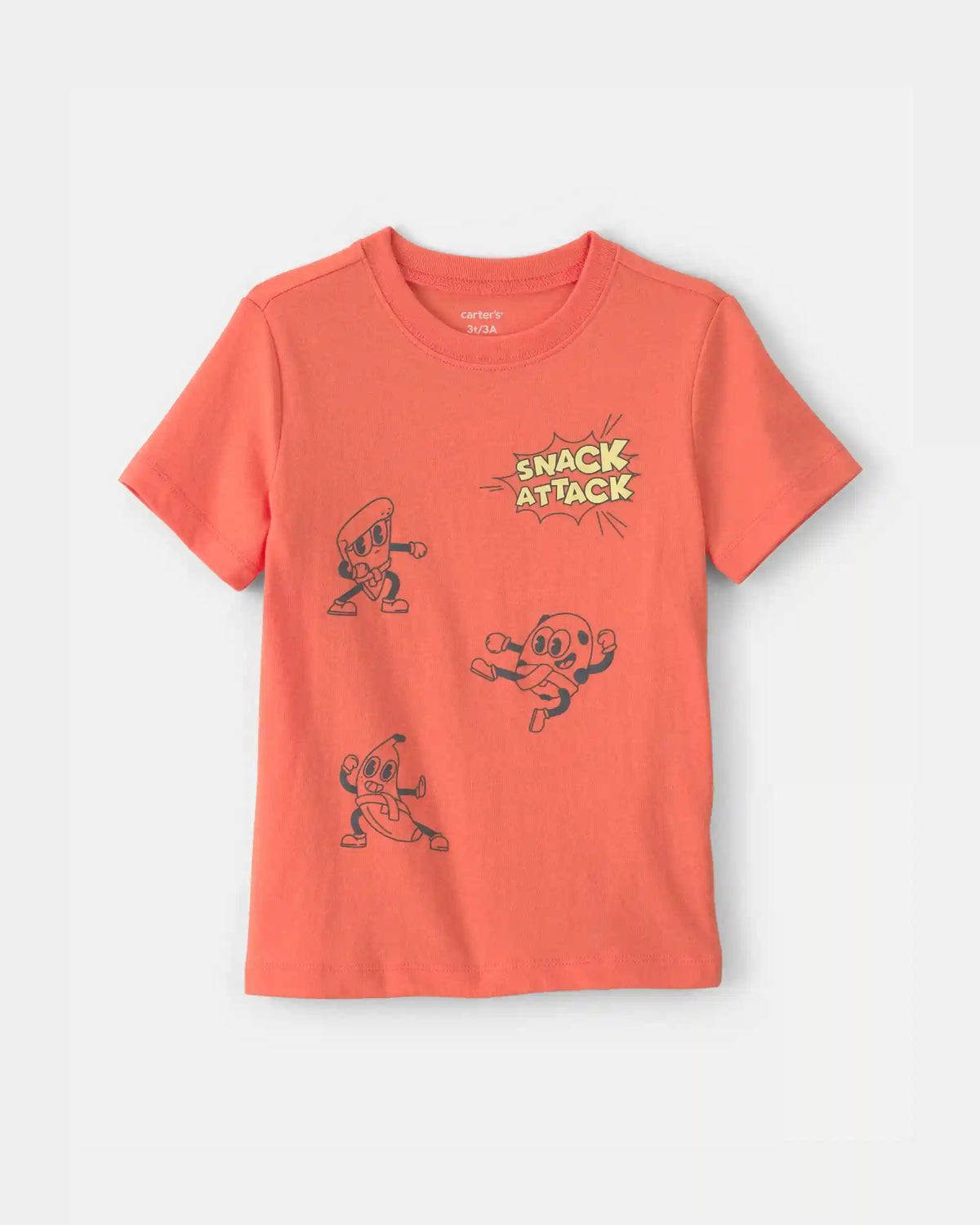 Toddler Boy Snack Attack Graphic Tee - Coral