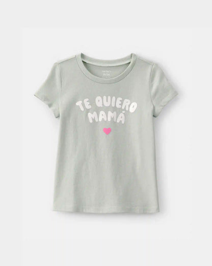 Toddler Girl 'Te Quiero Mamá' Graphic Tee - Green