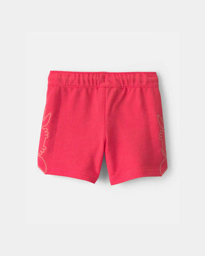 Toddler Boy Crab French Terry Shorts - Coral