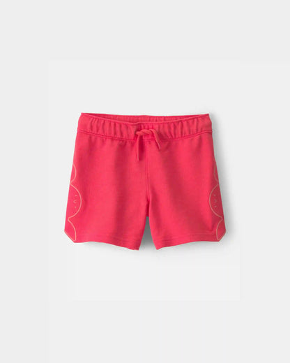 Toddler Boy Crab French Terry Shorts - Coral
