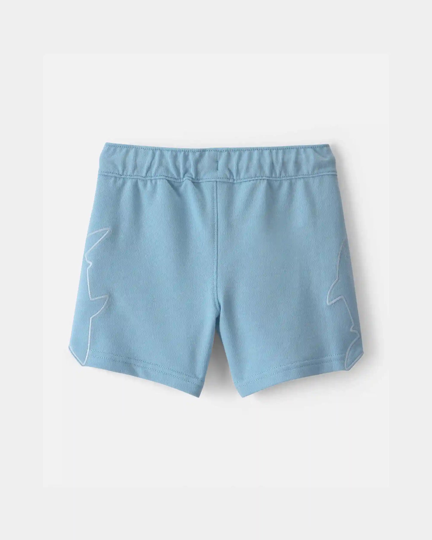Toddler Boy Shark French Terry Shorts - Blue