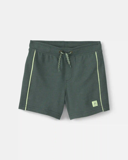 Toddler Boy French Terry Shorts - Olive Green